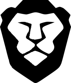 Browser Brave Simple Line Art Svg, Free Vectors File